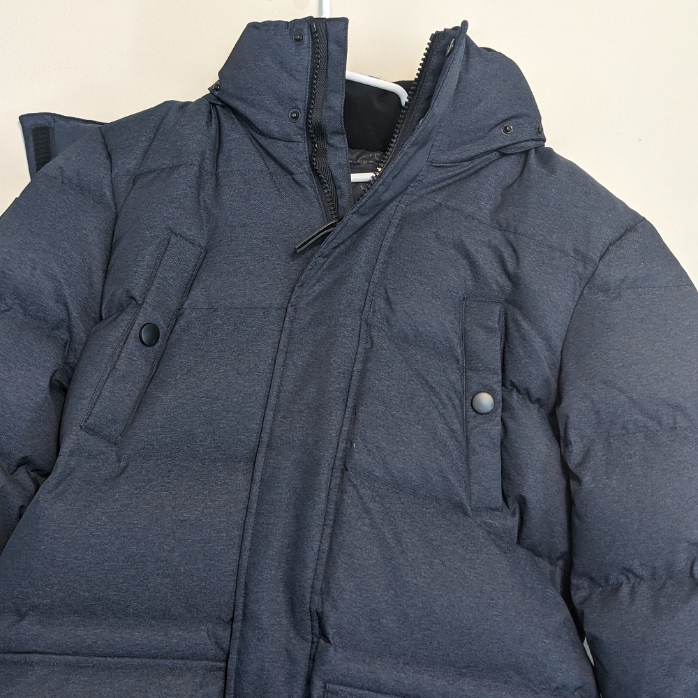 Triple F.A.T Goose Down Colburn Puffer Parka Jacket in Navy Blue Size Small NWT - Picture 7 of 16